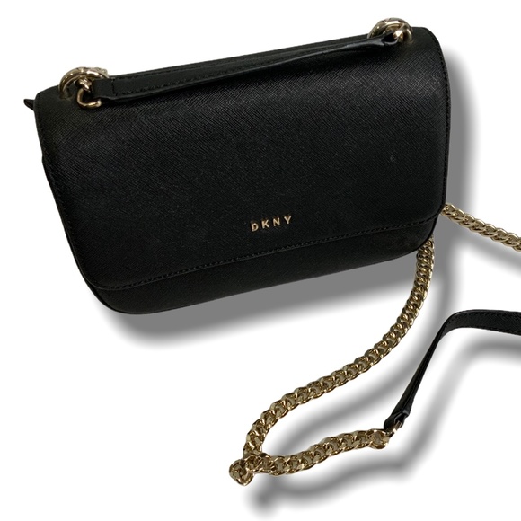 DKNY BRYANT PARK SAFFIANO LEATHER CROSSBODY BAG - Picture 1 of 9